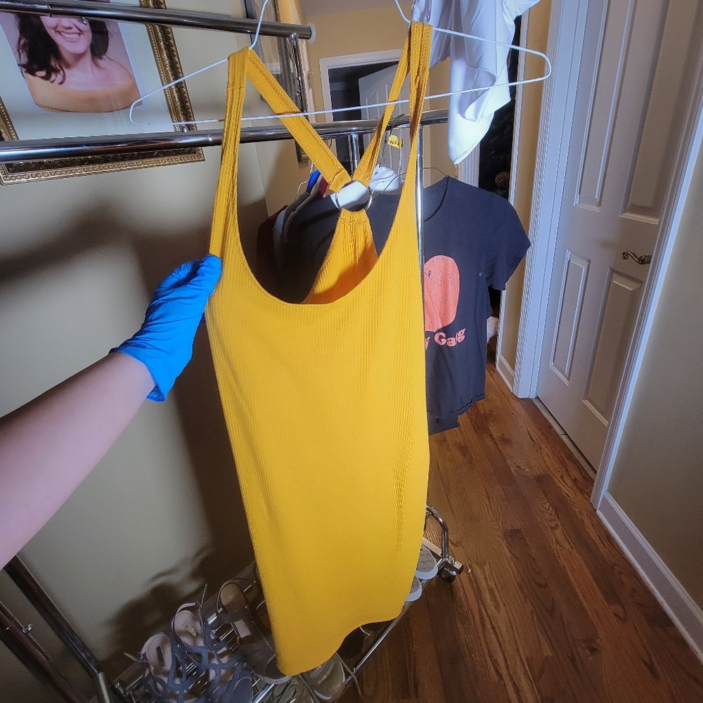 BRAND NEW tag still on Mustard yellow Casual Dress Mid length